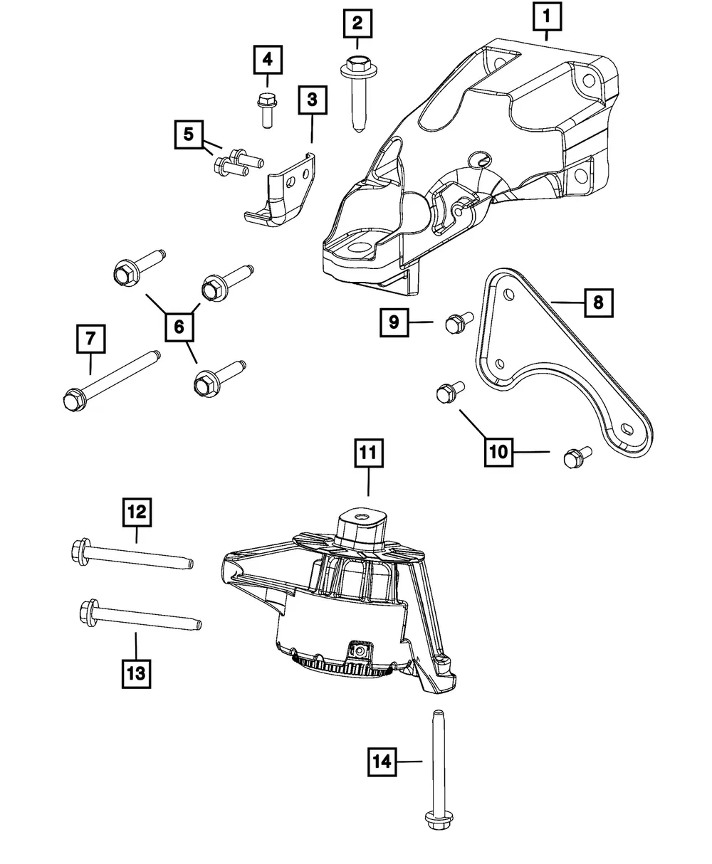 Engine Mount Bracket - Mopar (68590104AA) - view 3