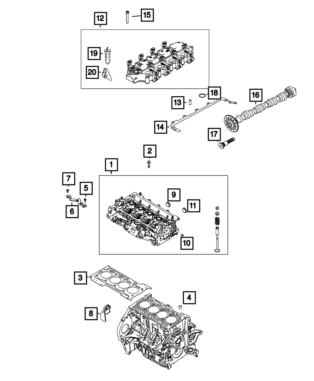 Engine Camshaft - Mopar (68590351aa)