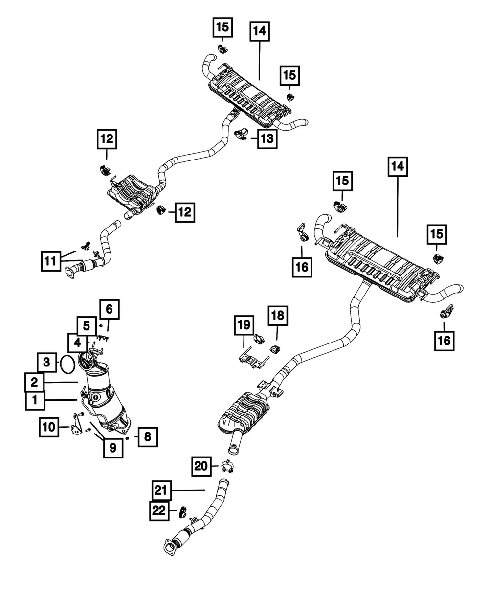 Catalytic Converter Bracket - Mopar (68595439aa)