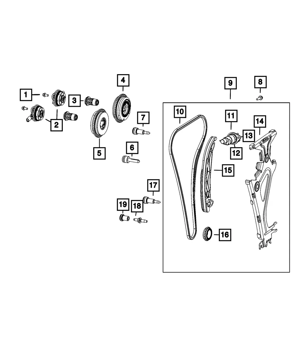 Timing Chain Guide - Mopar (68606329AA)