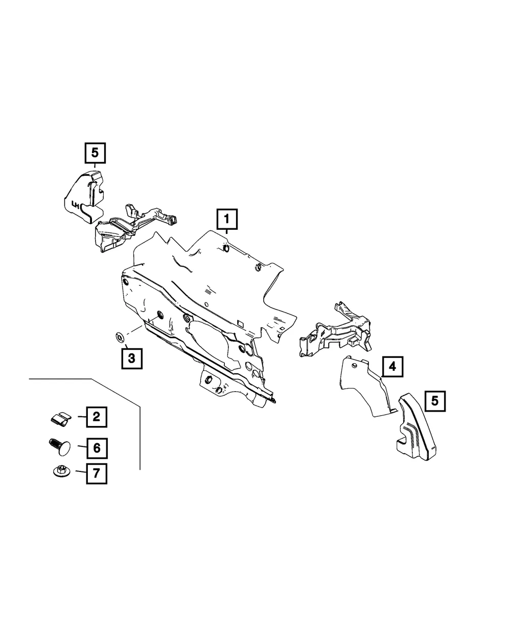 Engine Side Silencer - Mopar (68607125aa)