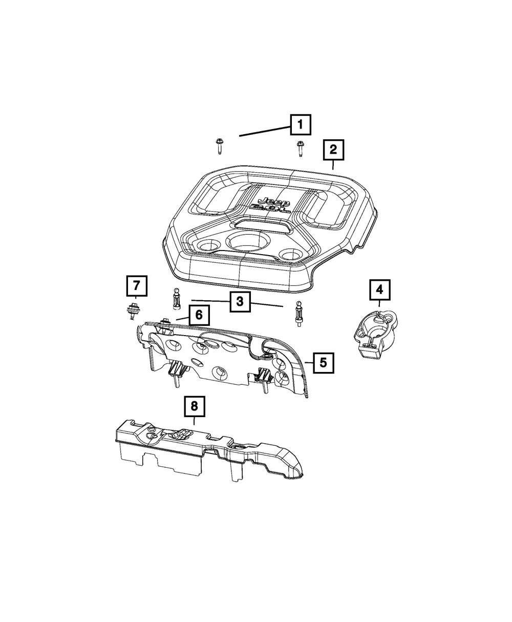 Engine Cover - Mopar (68608381aa)