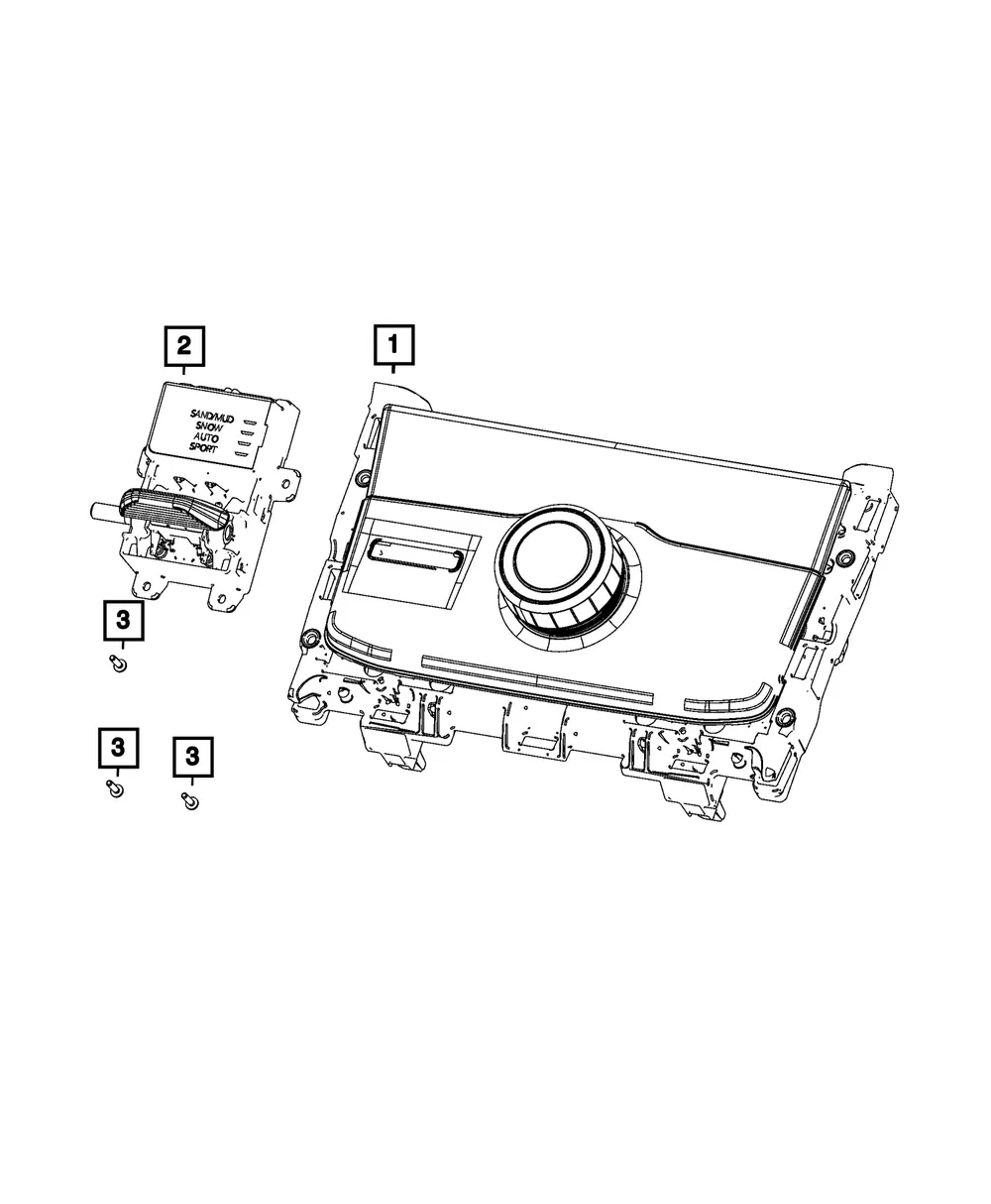 Transmission Shifter - Mopar (68611654AG)