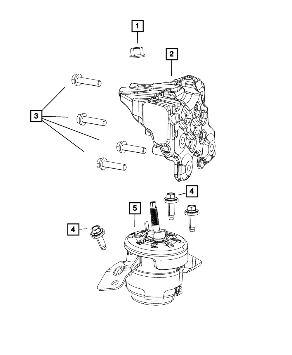 Engine Mount Isolator - Mopar (68620584AB) - view 4