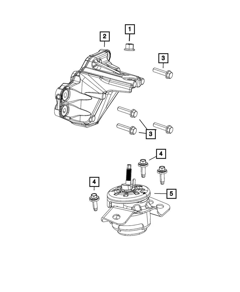 Engine Mount Isolator - Mopar (68620587AB) - view 4