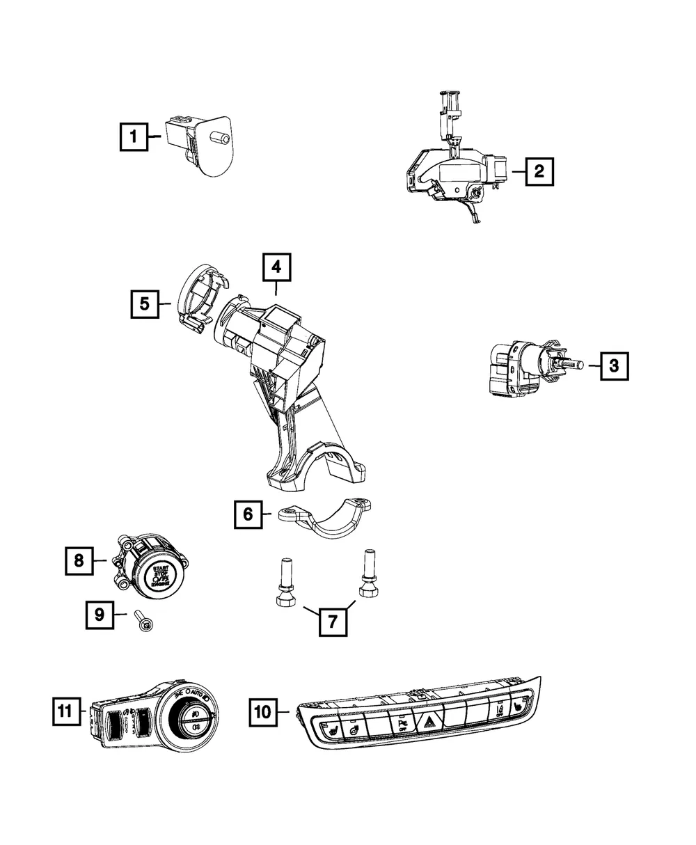Clutch Starter Interlock Switch - Mopar (68642663AA) - view 6