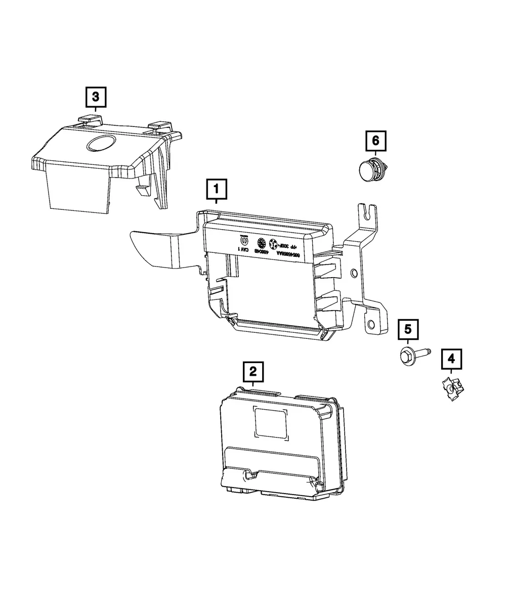 Transfer Case Control Module - Mopar (68644530AL)