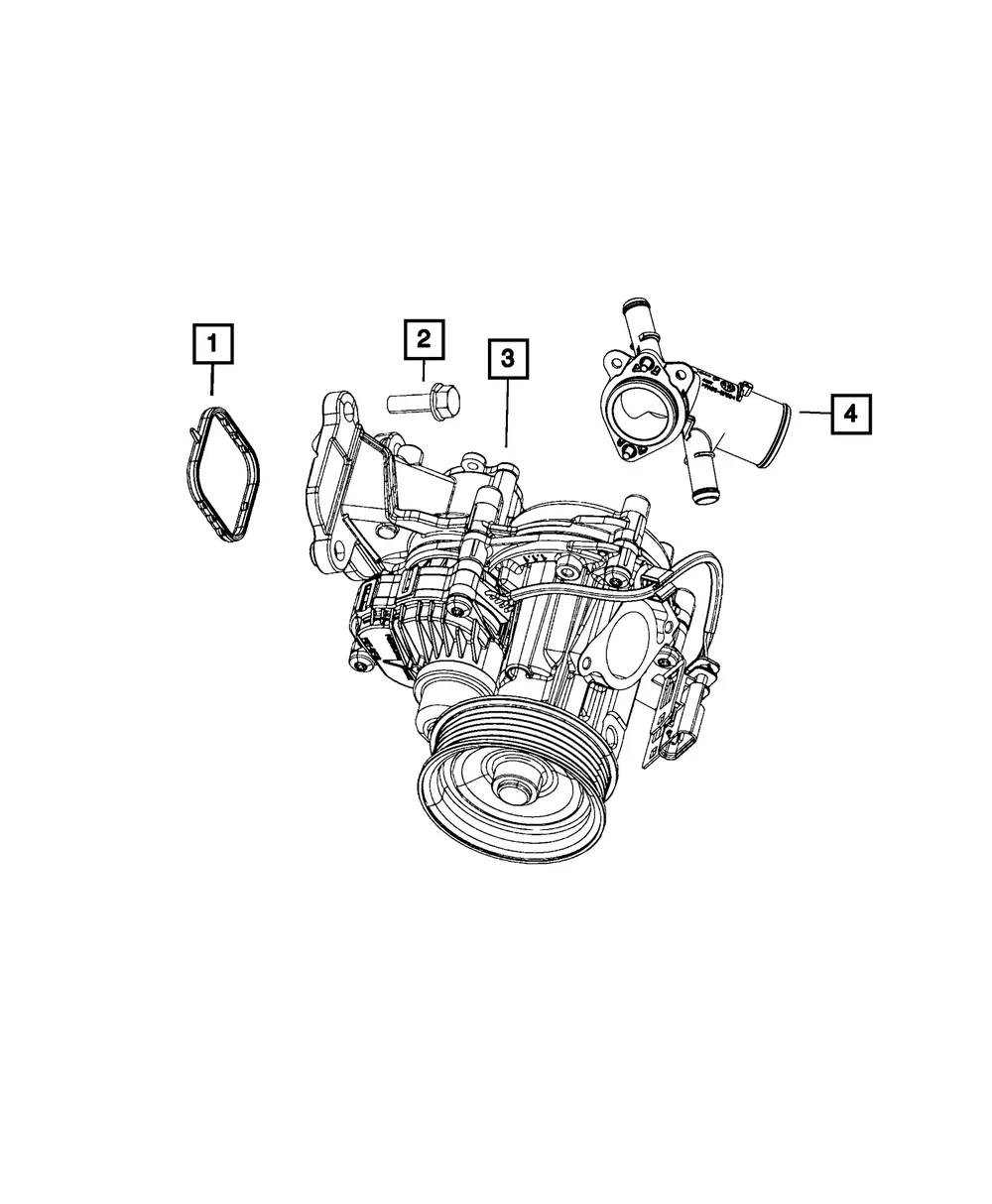 Water Pump - Mopar (68657003AB)