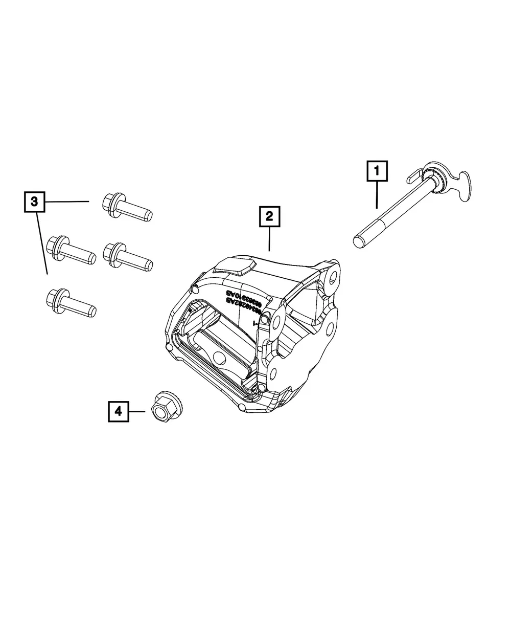 Engine Mount Isolator - Mopar (68663392AB)