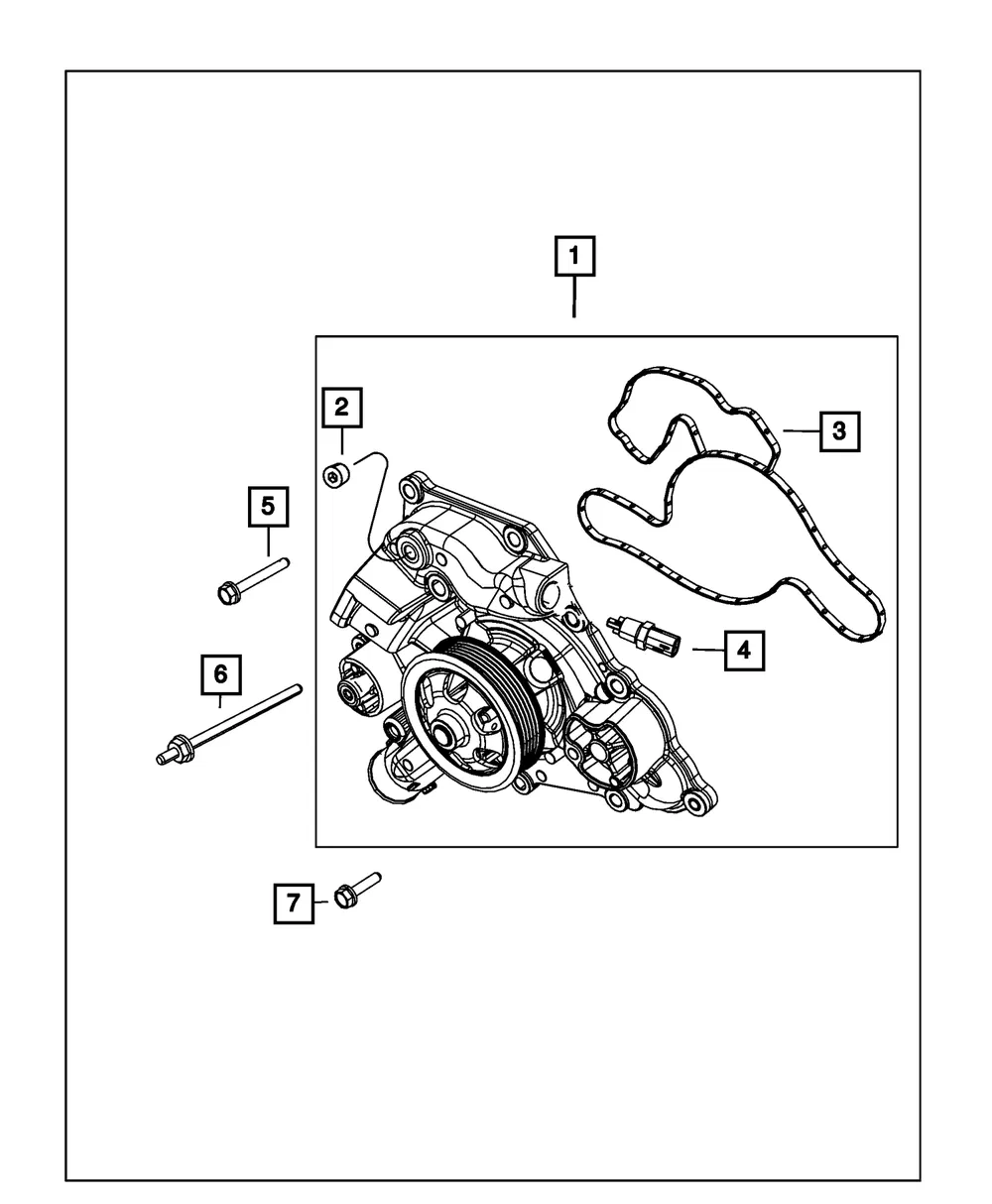 Water Pump - Mopar (68670653AA) - view 4