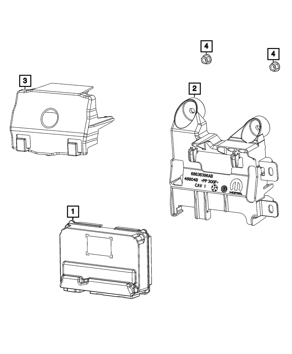 Transfer Case Control Module - Mopar (68674979AF)