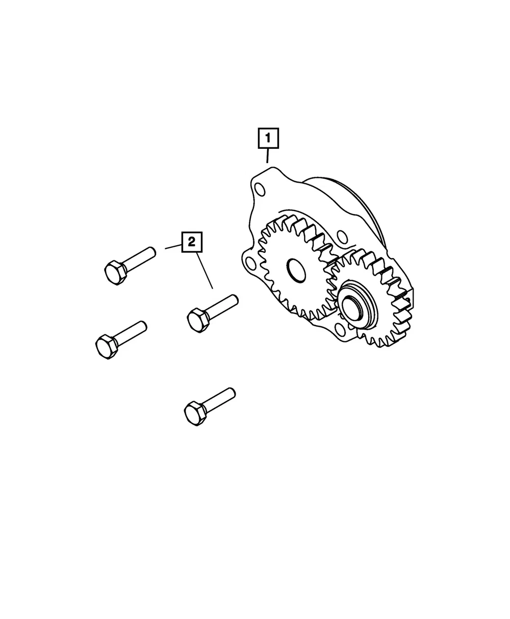 Engine Oil Pump - Mopar (68724150AA) - view 4
