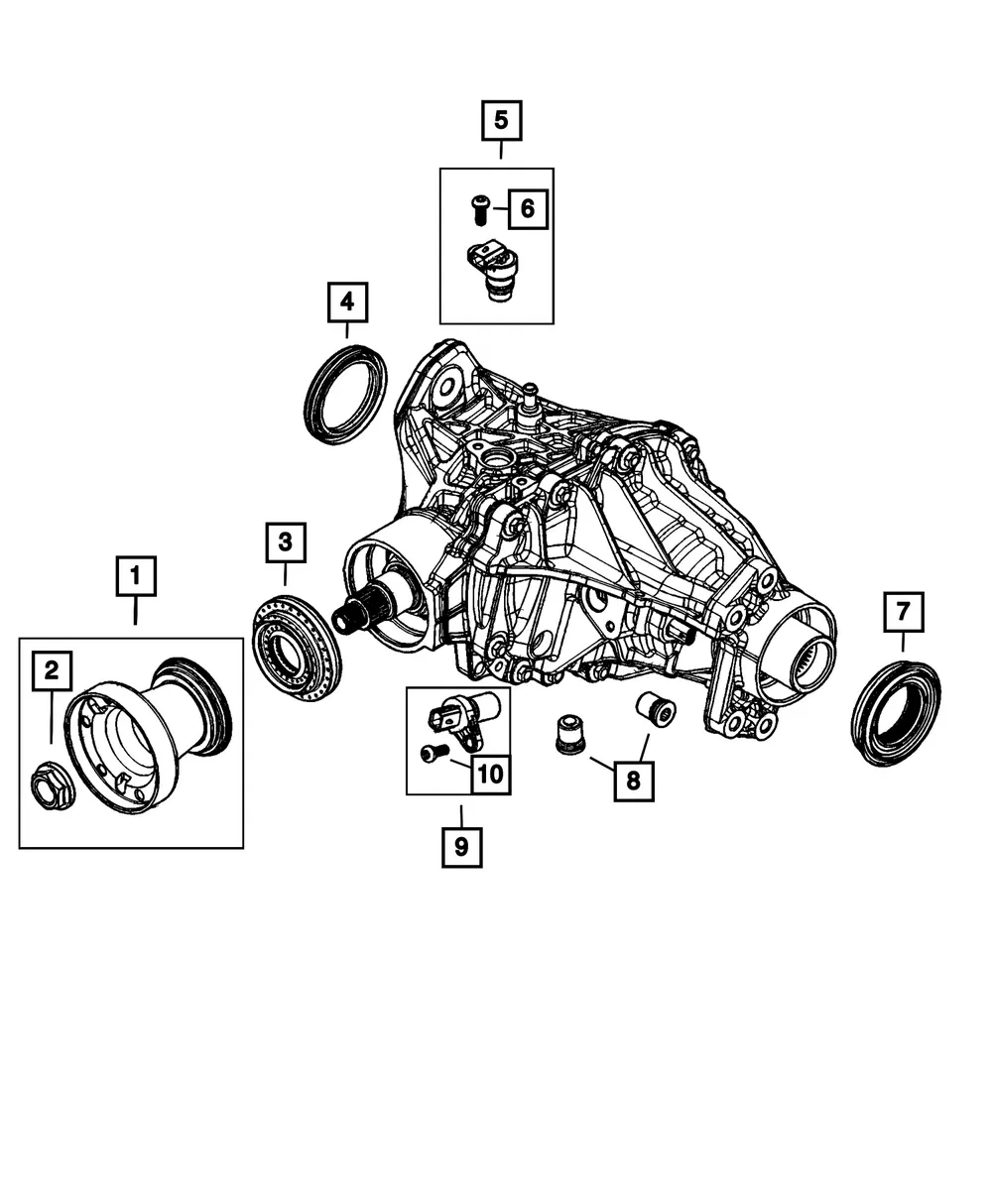 Transfer Case Flange - Mopar (68737430AA)