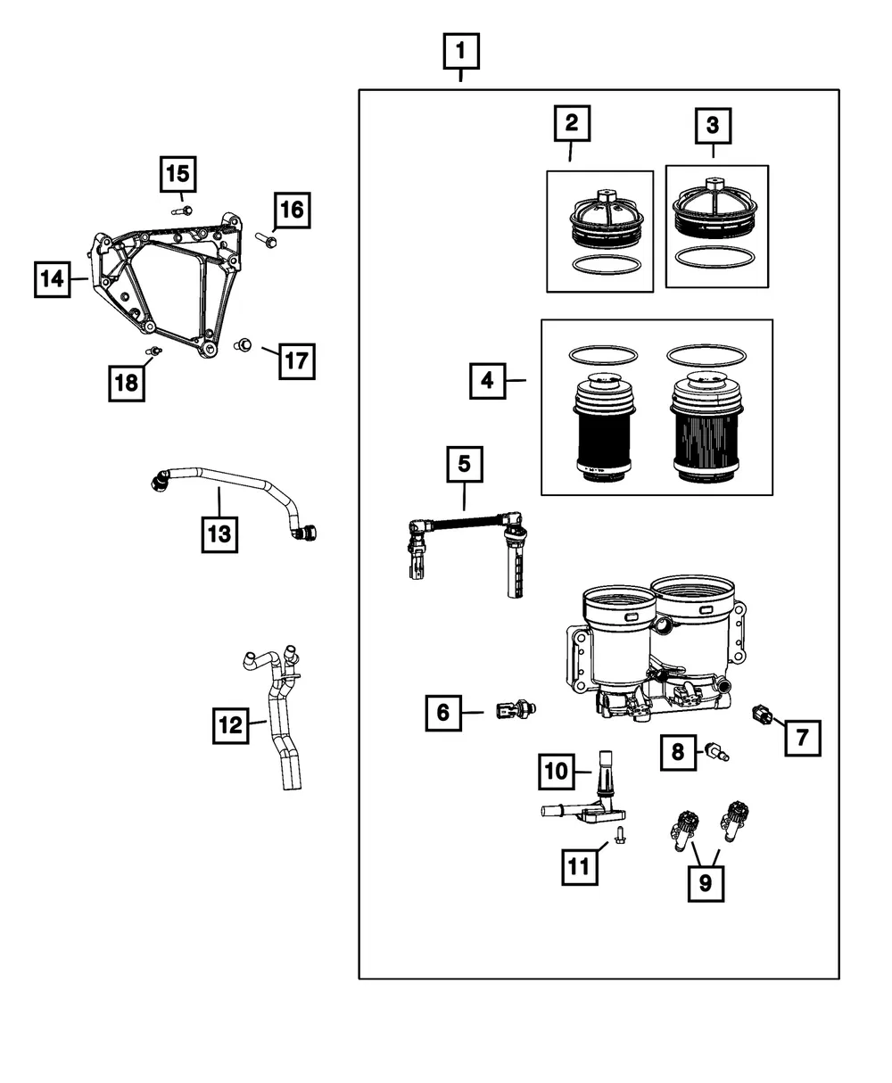 Fuel Pipe Kit - Mopar (68756958AA)