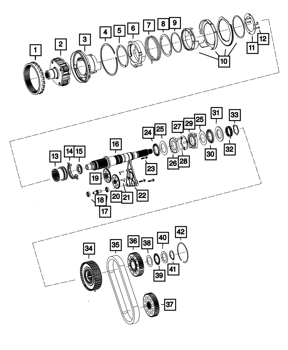 Transfer Case Output Shaft - Mopar (68757069AA)