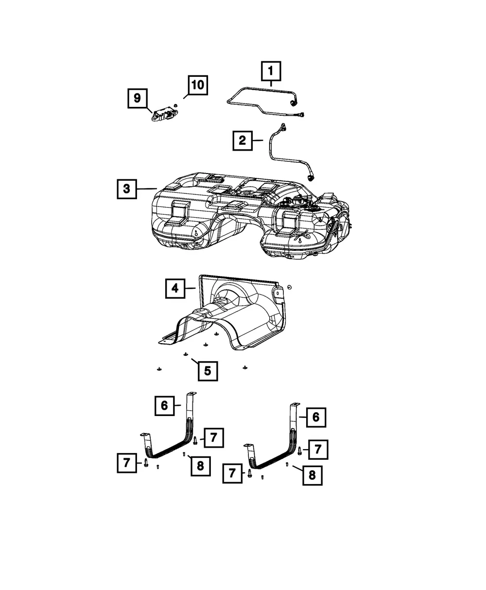 Fuel Tank - Mopar (68789434AA)