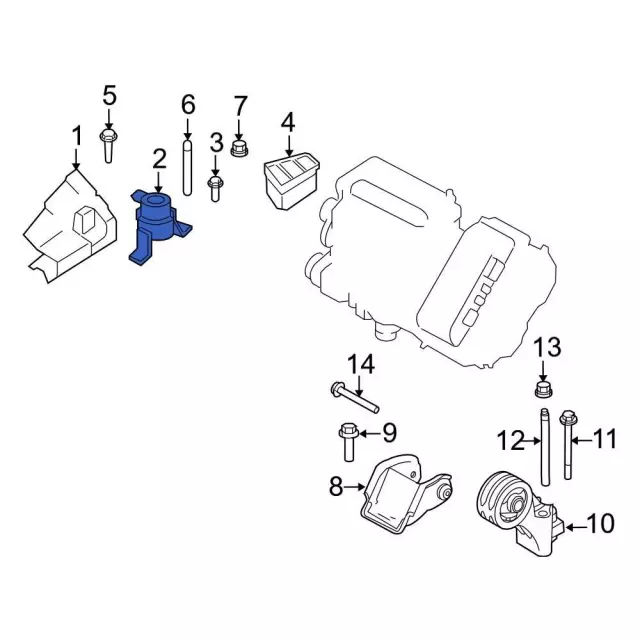 Engine Mount - Ford (6M6Z-6068-AB) - view 3