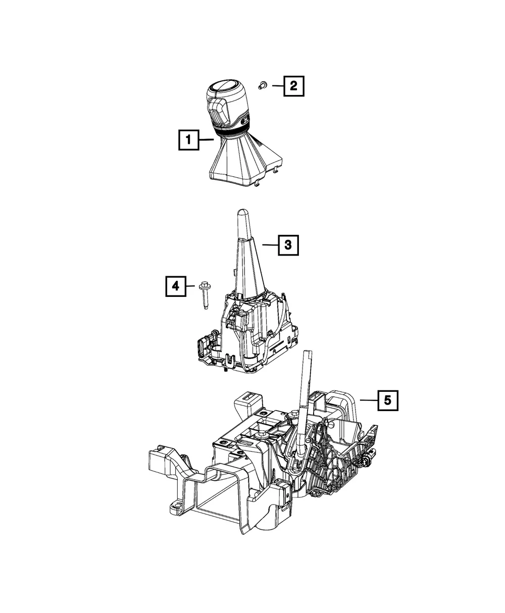 Transmission Shifter - Mopar (6ZA231A8AA) - view 4