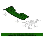 Lower Engine Cover - Nissan (75892-JM00A) - view 4