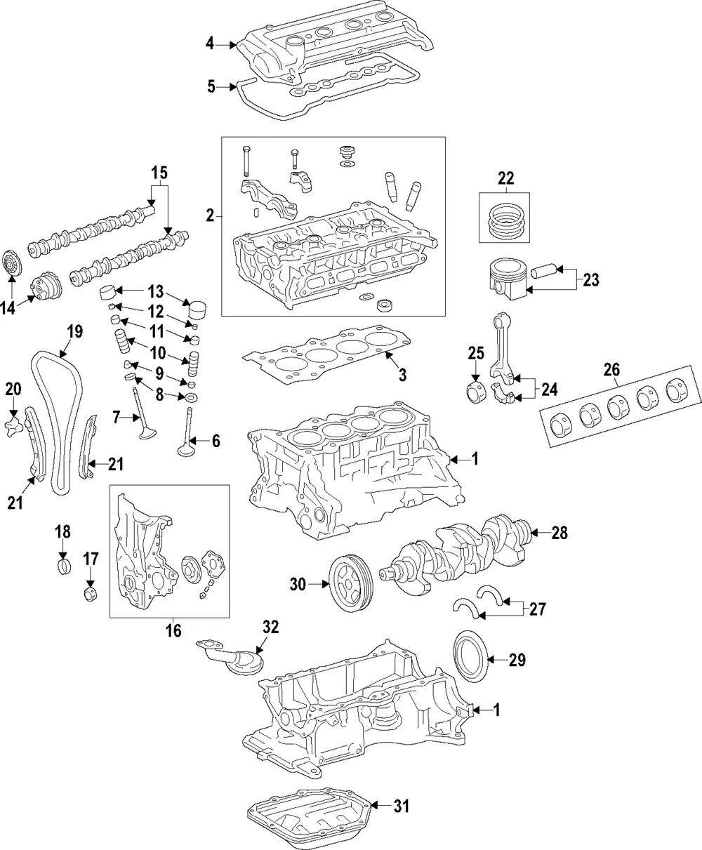 Cylinder Head - Kia (75ZG5-2BX00)