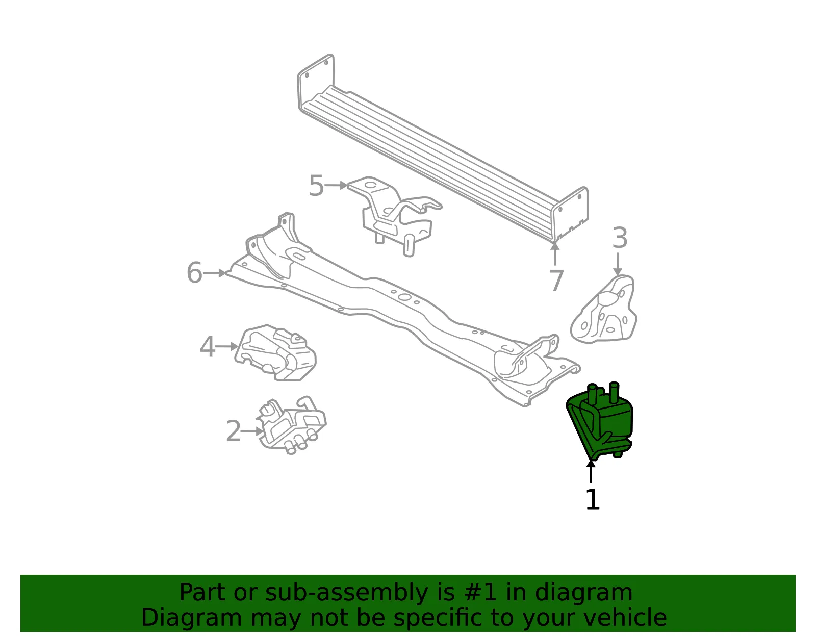 Engine Mount - Ford (7A2Z-6038-D) - view 10