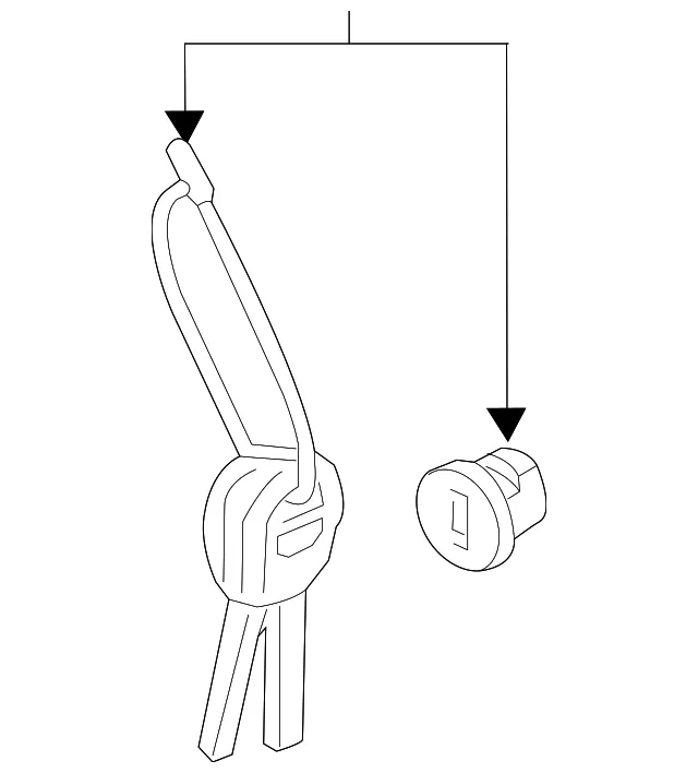Cylinder & Keys - Kia (81521-F6A00)