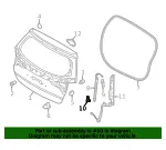 Support Cylinder Lower Bracket - Driver's Side (LH) - Kia (81772-1U510) - view 4