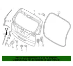 Support Cylinder Bracket - Kia (81842-R0100) - view 4