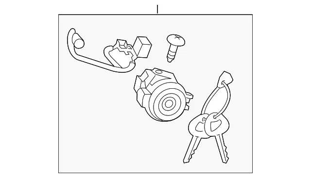 Cylinder & Keys - Kia (81905-B2110)