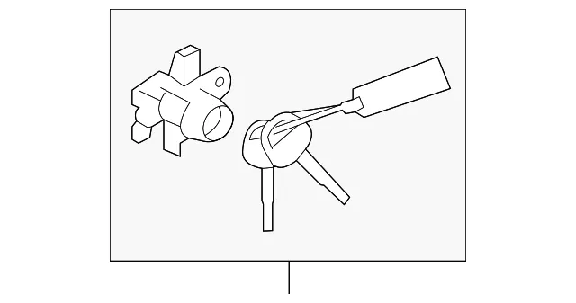 Lock Cylinder - Passenger Side (RH) - Kia (81980-2KA00)