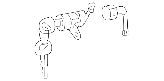 Lock Cylinder - Passenger Side (RH) - Kia (81980-3CB00)