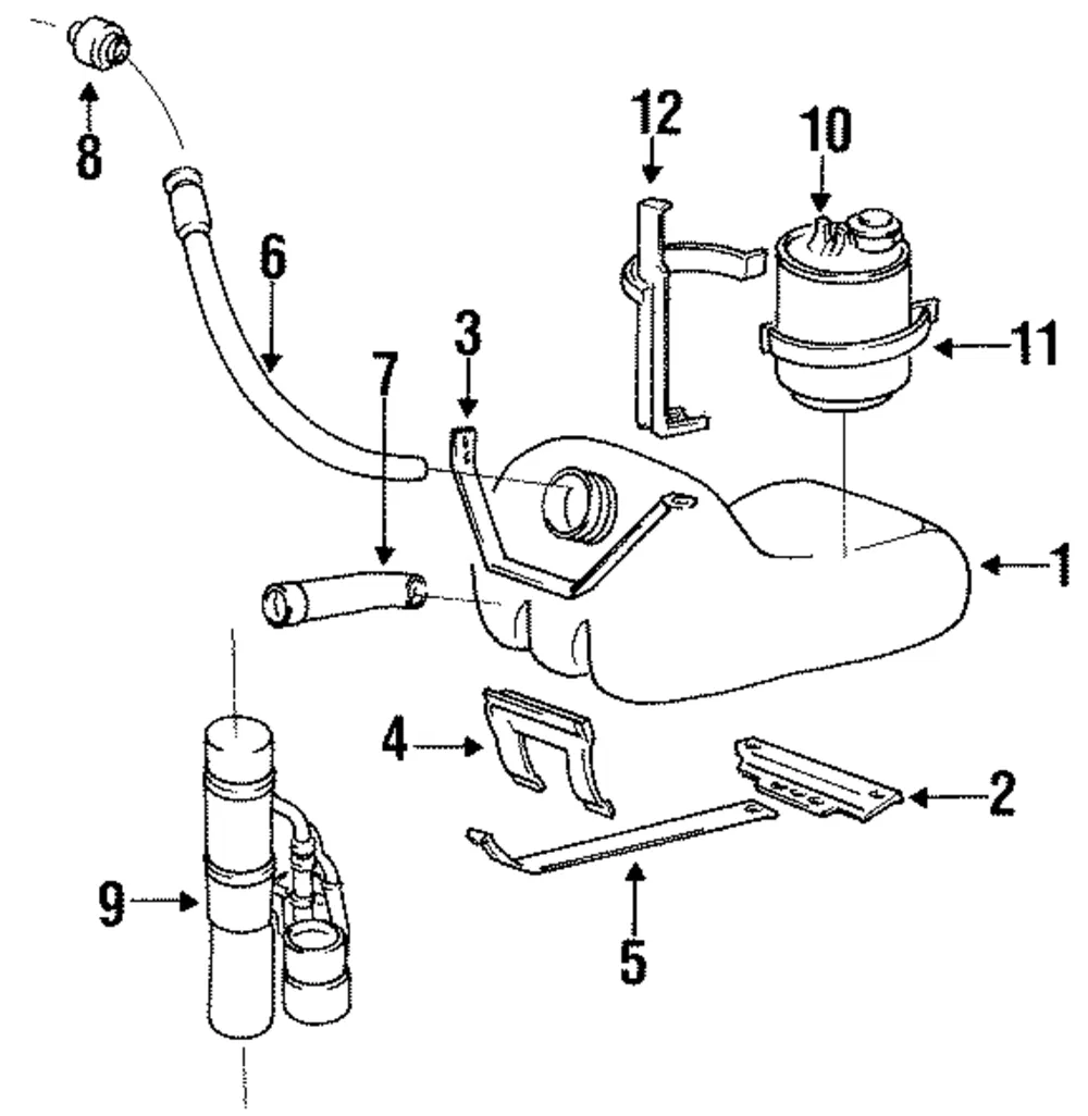 Fuel Tank Retainer - Volvo (8250210)