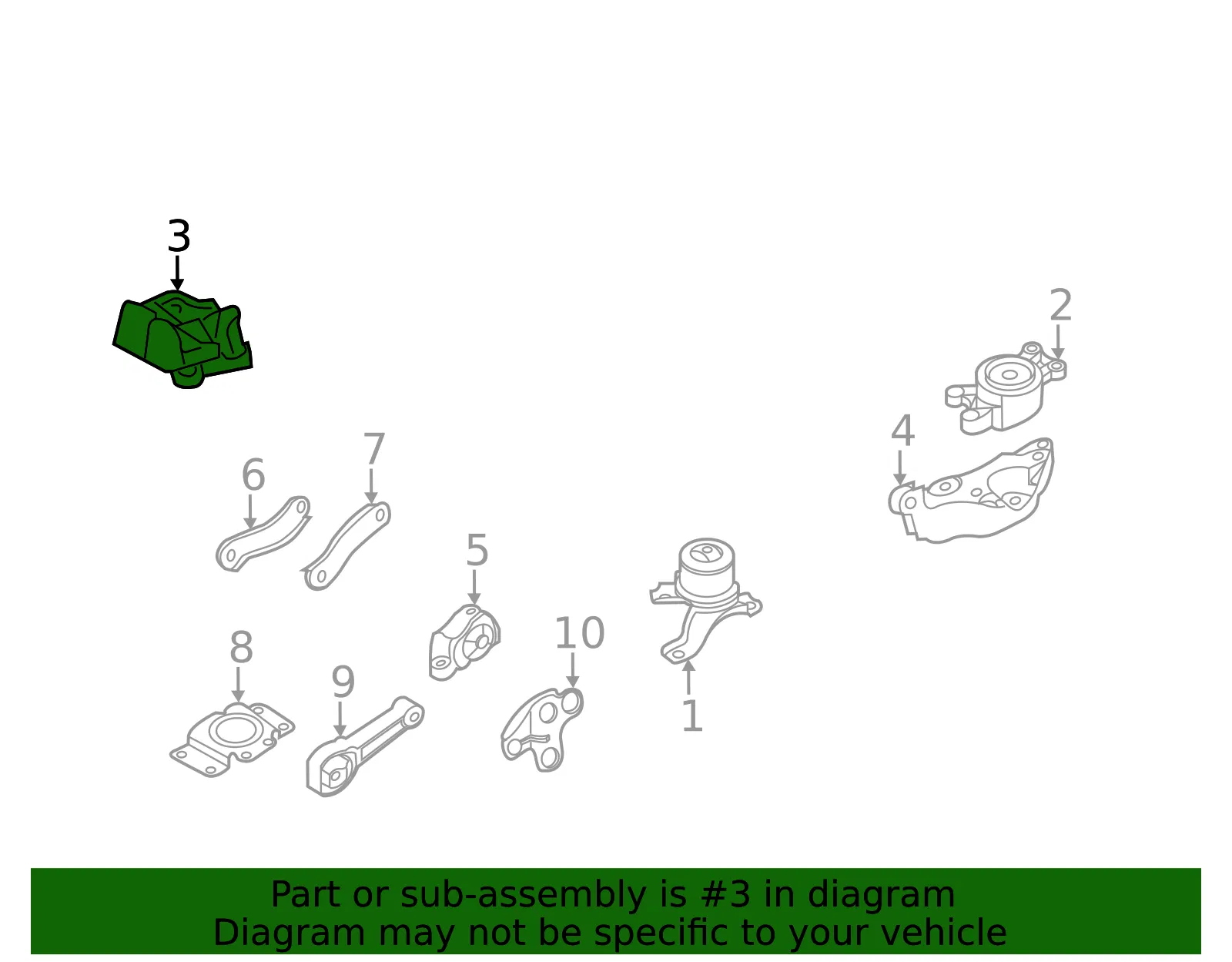 Engine Mount Bracket - Volvo (8250534) - view 2