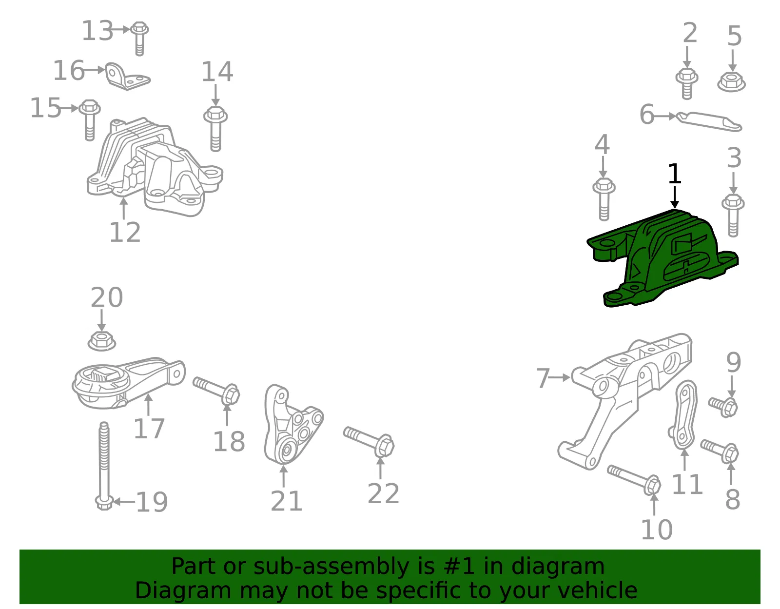 Engine Mount - ACDelco (84034329) - view 5
