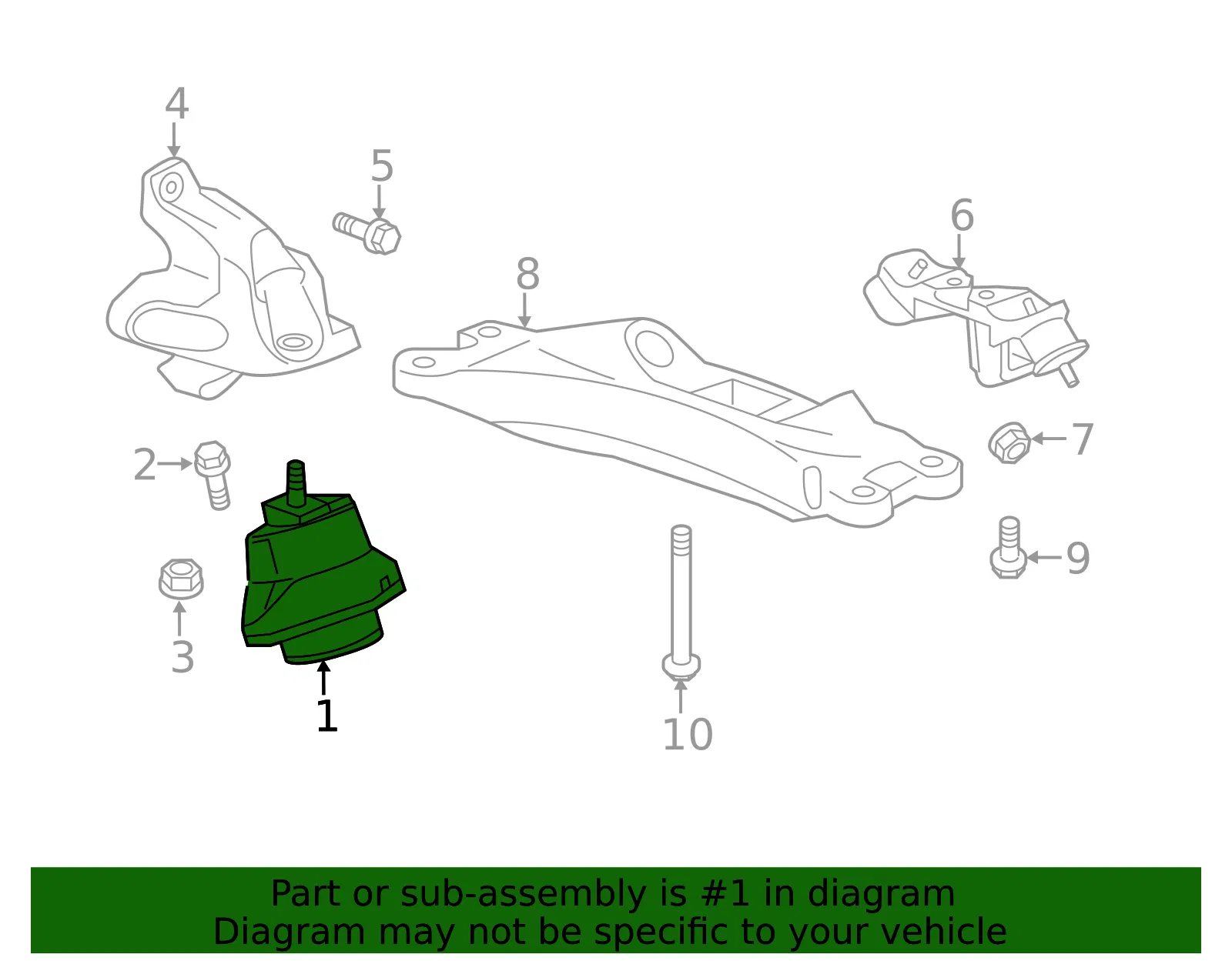 Engine Mount - ACDelco (84041452) - view 4