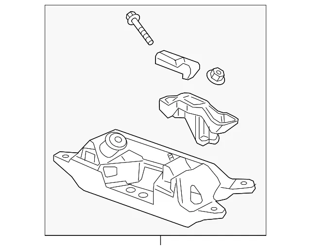 Automatic Transmission Mount - GM (84049784) - view 4
