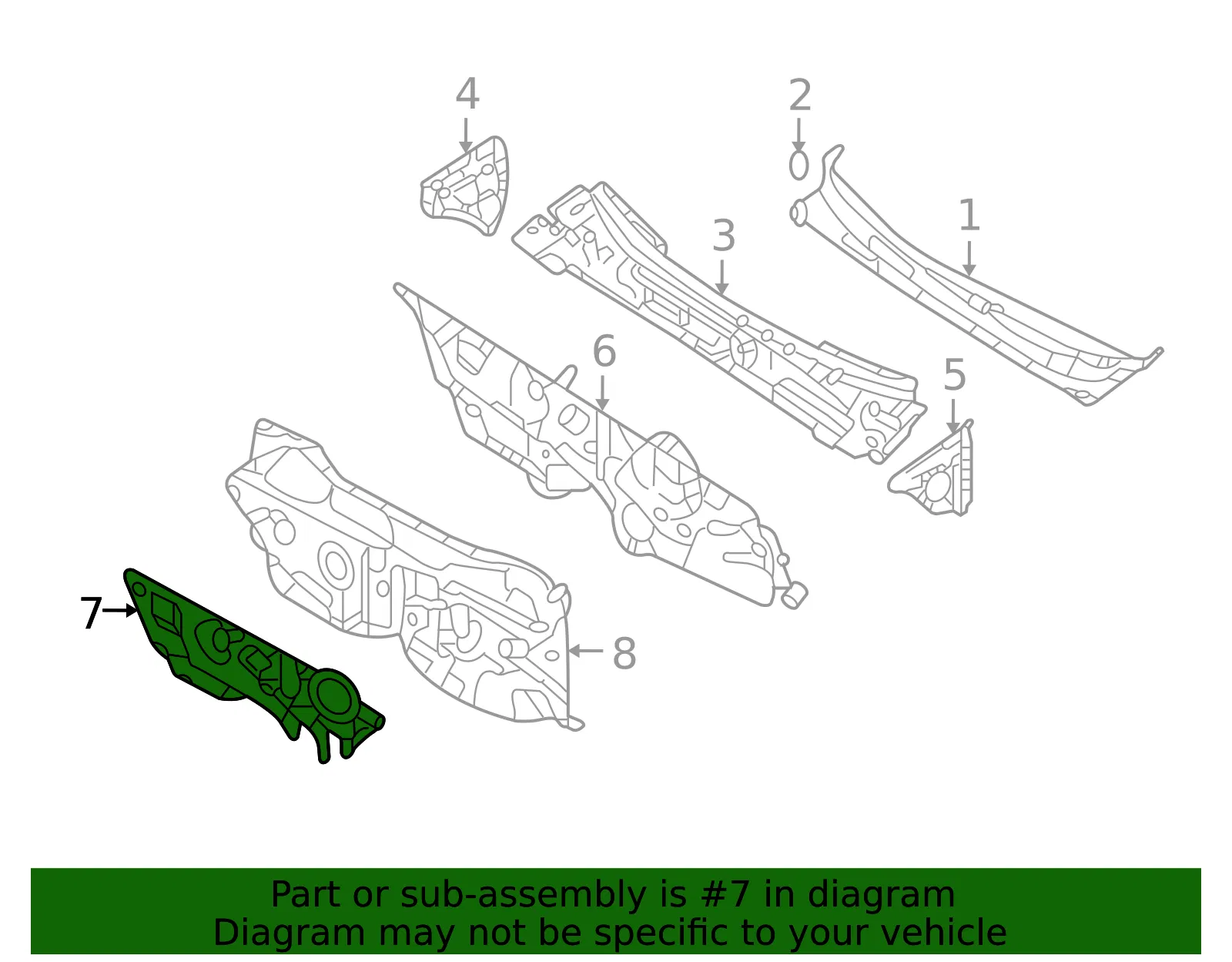 Engine Compartment Insulation - Kia (84124-2G400) - view 2