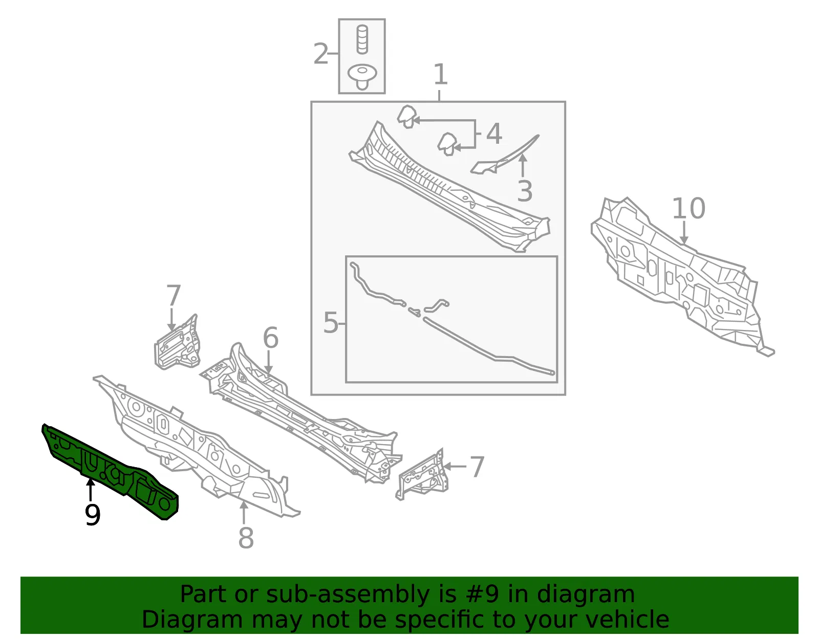 Engine Compartment Insulation - Kia (84124-4C000) - view 2