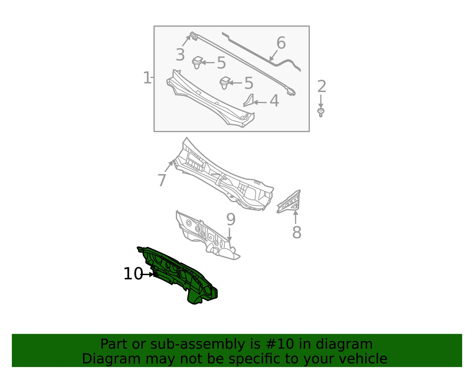 Engine Compartment Insulation - Kia (84124-R5000) - view 2