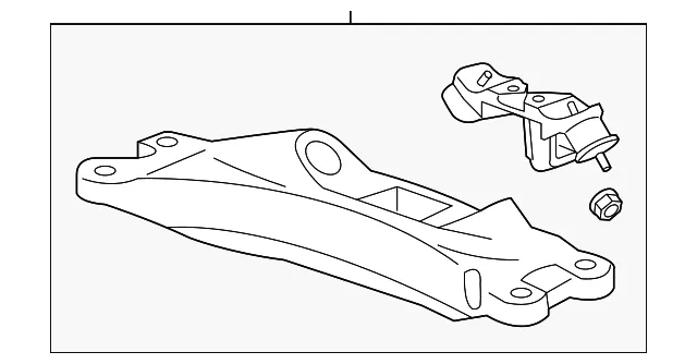 Automatic Transmission Mount - ACDelco (84238546) - view 3
