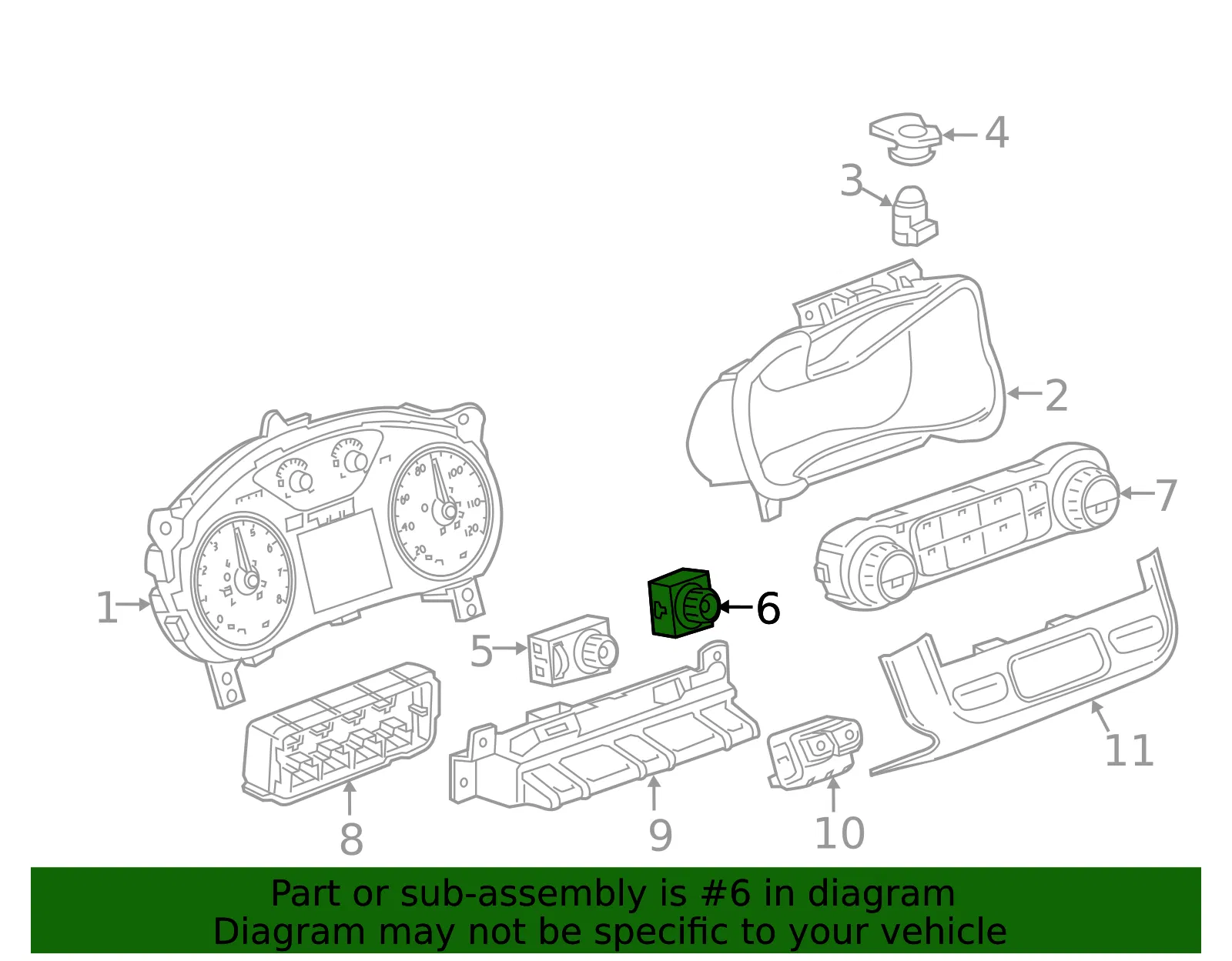 Transfer Case Selector Switch - ACDelco (84306930) - view 5