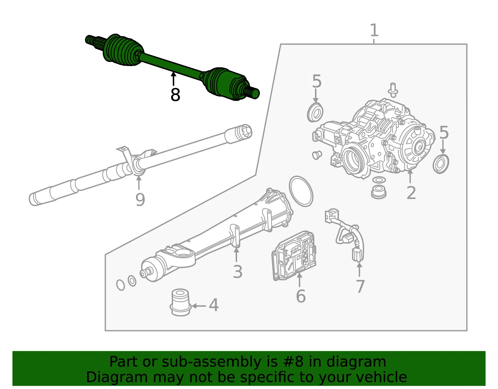 Axle Assembly - GM (84749539) - view 4
