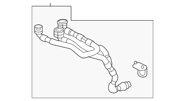 Engine Coolant Pipe - GM (84848586) - view 2