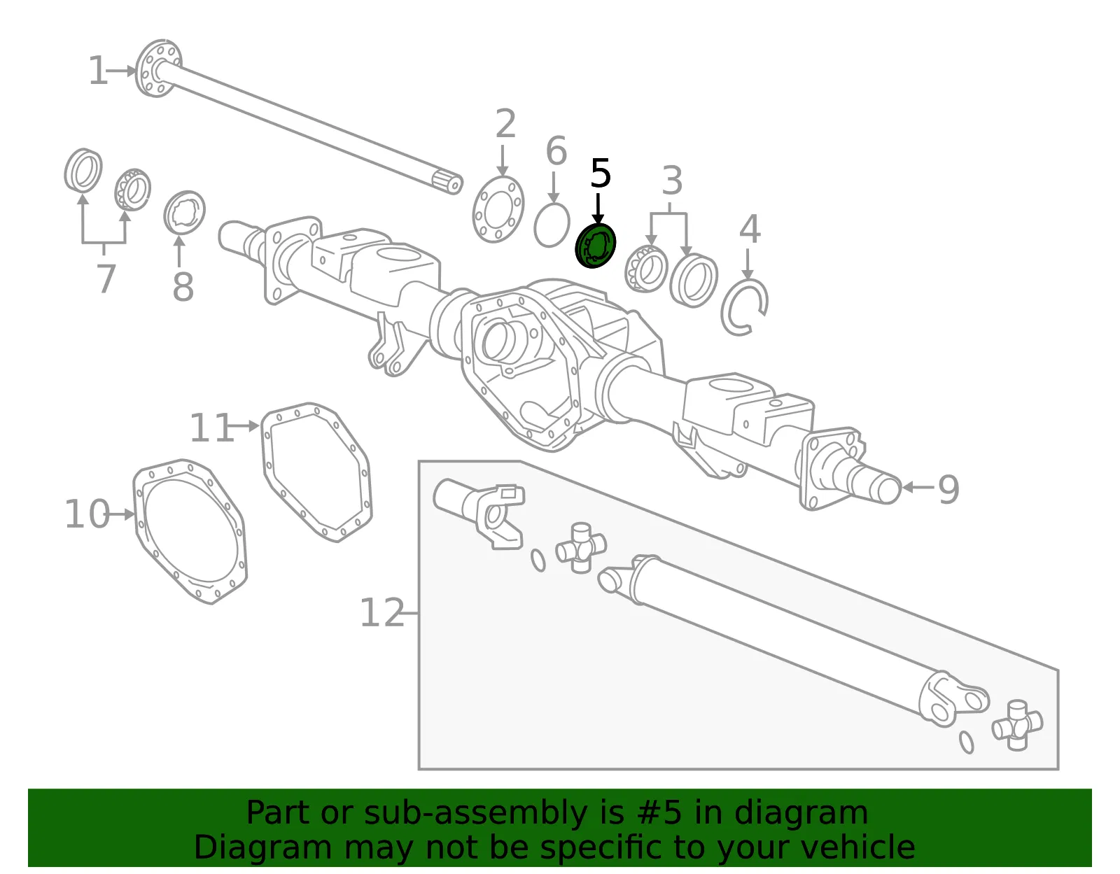 Axle Nut - GM (84855809) - view 5