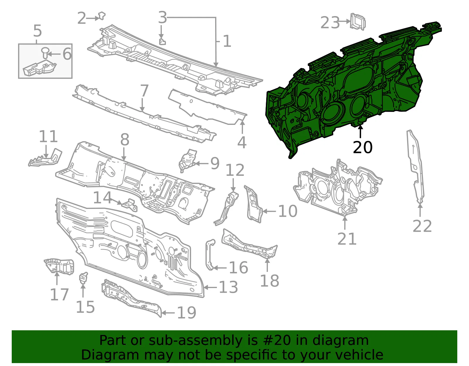 Engine Compartment Insulation - GM (84857521) - view 3
