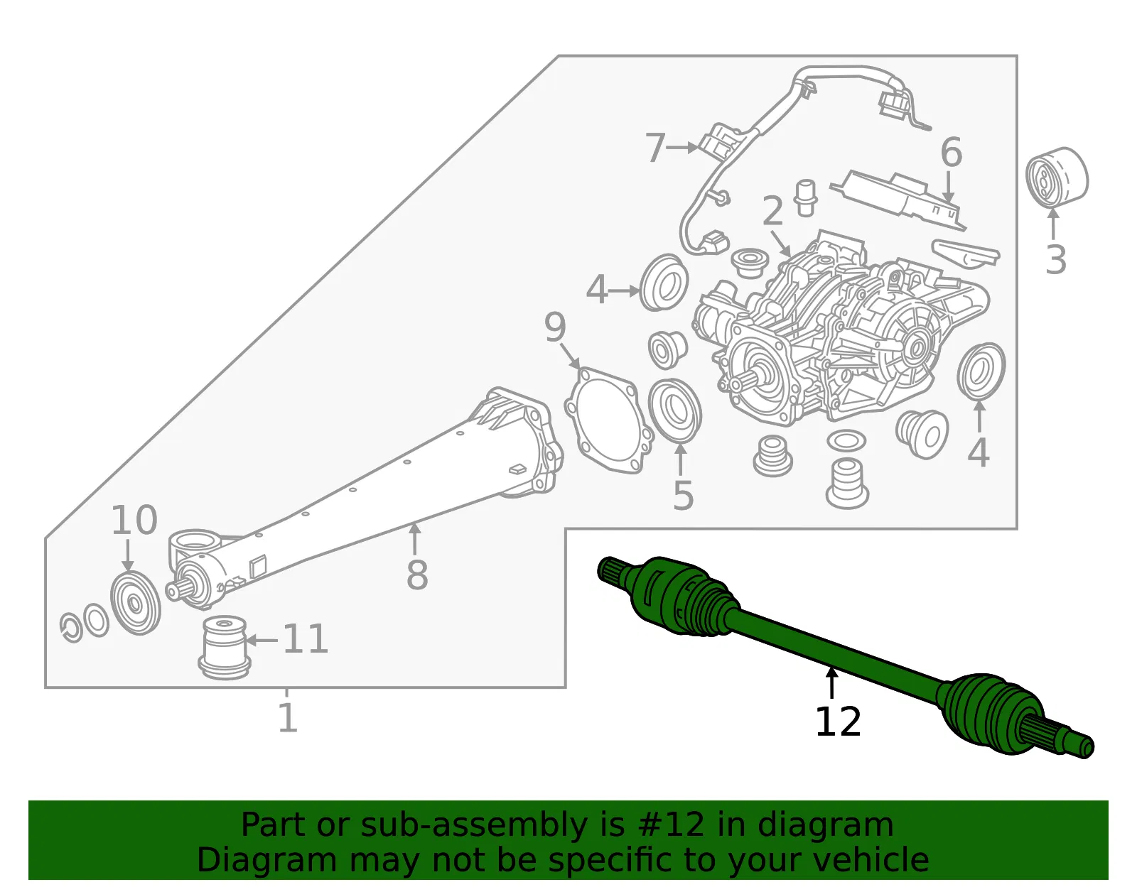 Axle Assembly - GM (84889401) - view 3