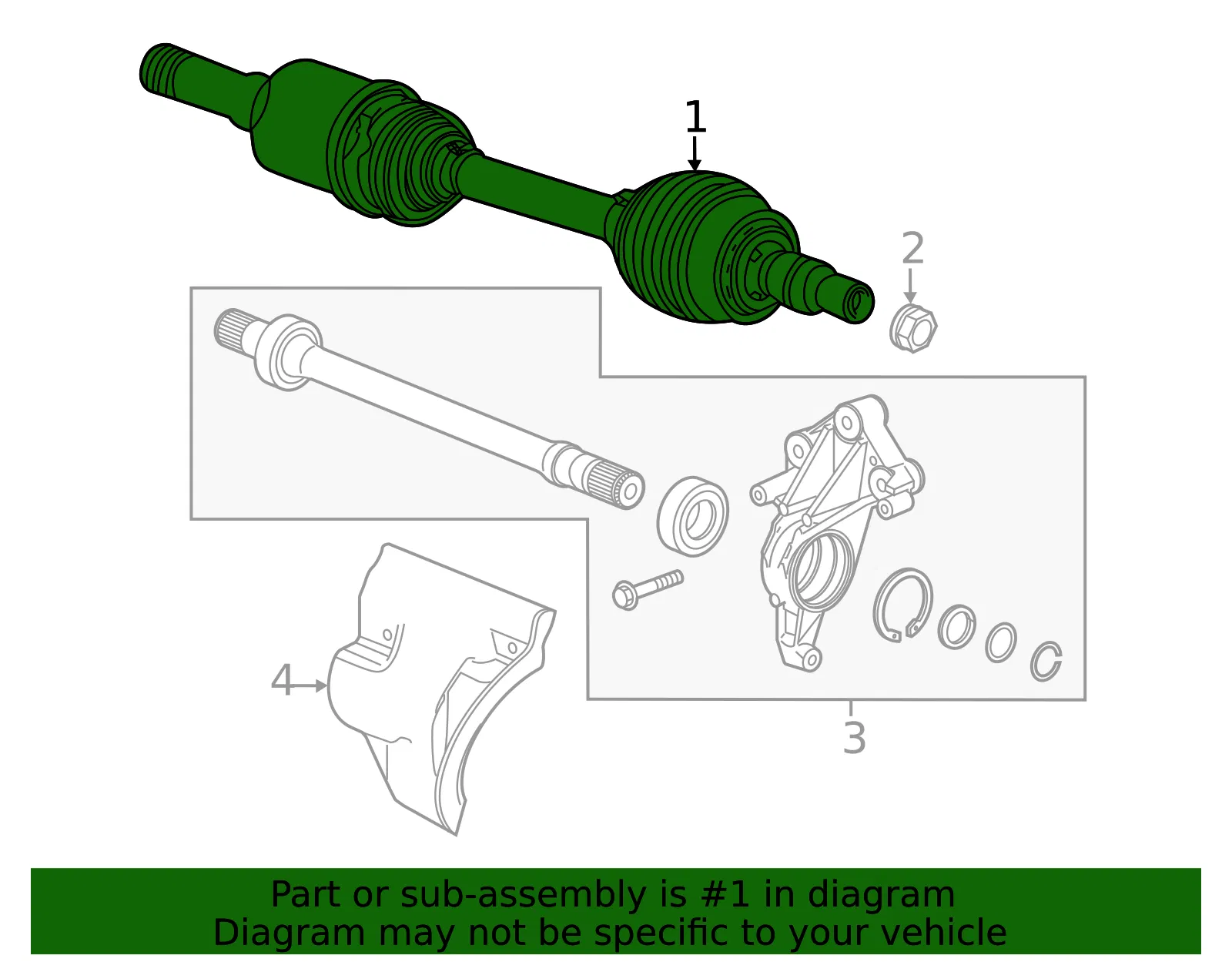 Axle Assembly - GM (84975182) - view 2