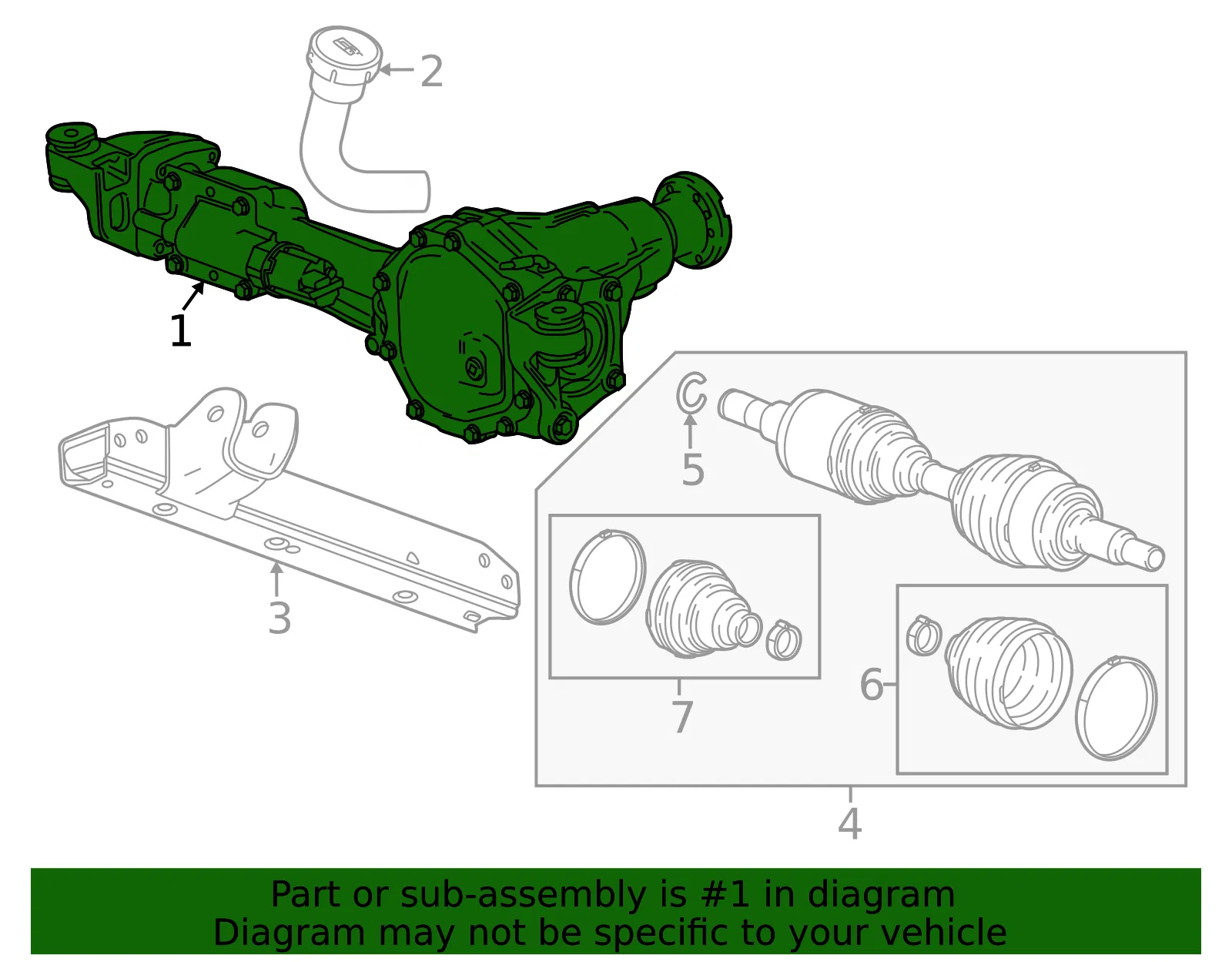 Differential Assembly - GM (85005409) - view 3