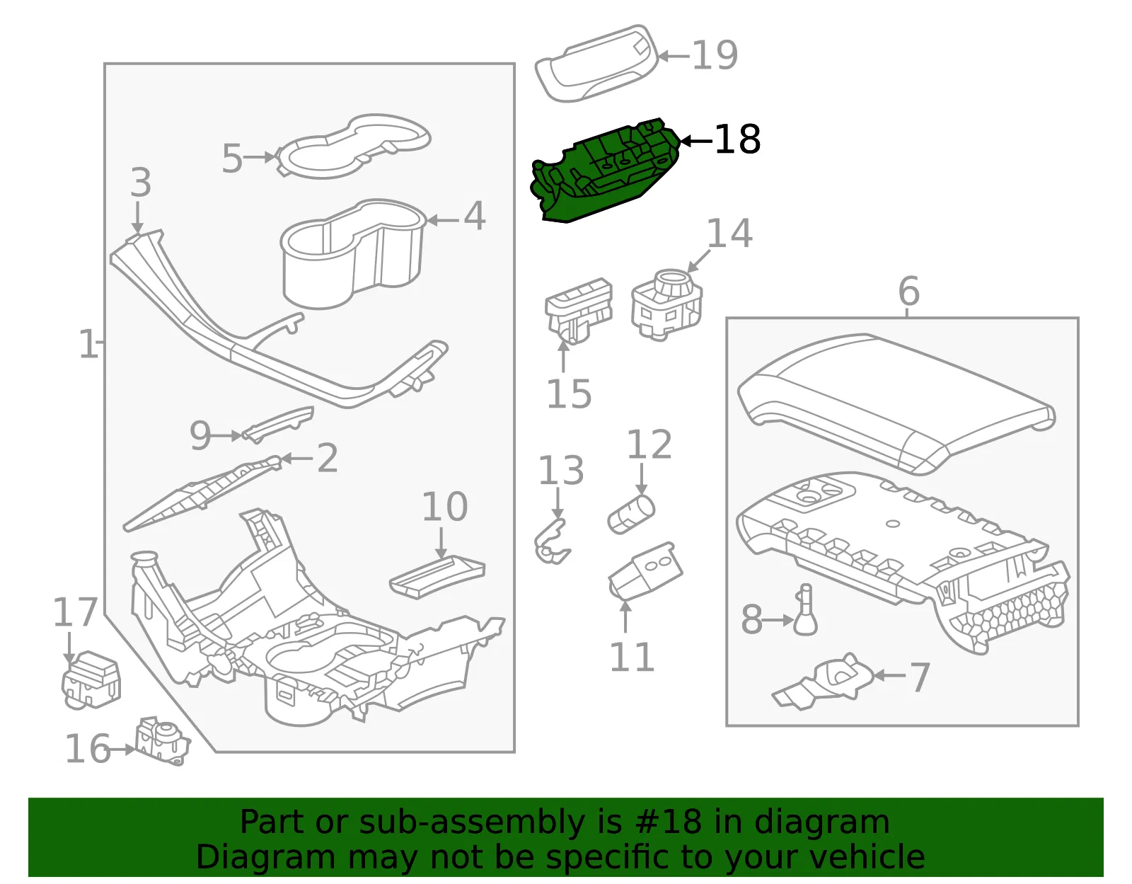 Electronic Transmission Shift Control Pushbutton - GM (85118216) - view 5