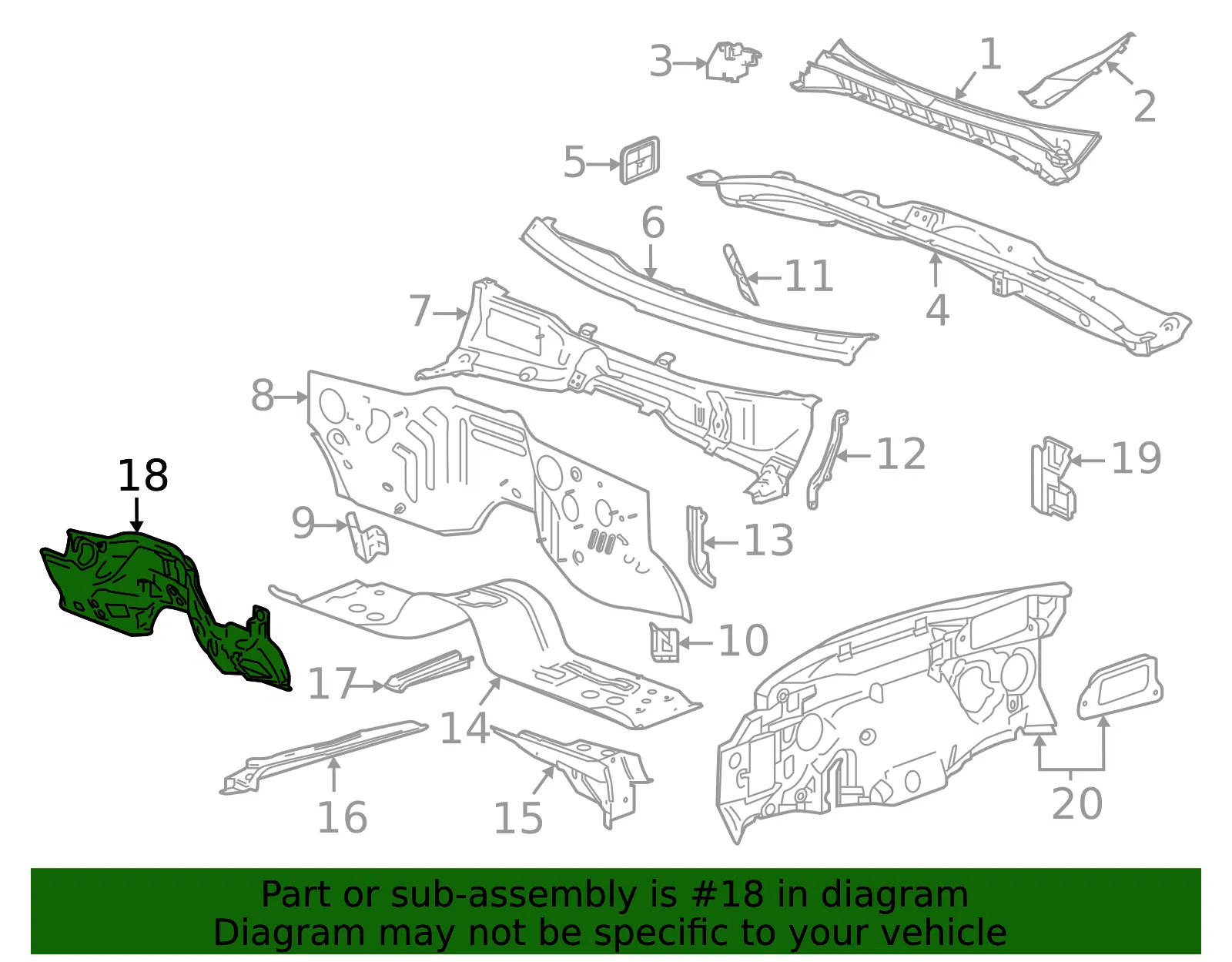 Engine Compartment Insulation - GM (85541741) - view 3